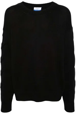 OFF-WHITE Maglione con logo a coste