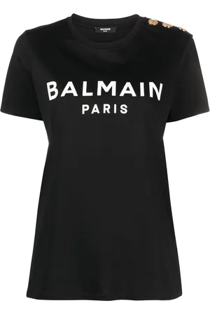 Balmain T-shirt in cotone con logo
