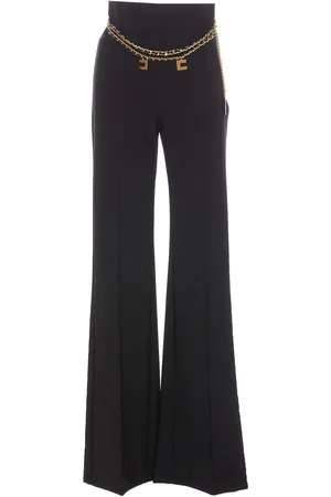 Elisabetta Franchi Pantaloni a palazzo con cintura