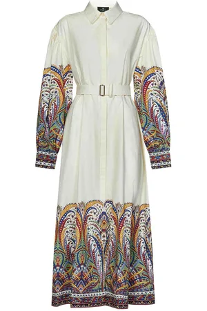 Etro Abito lungo chemisier in cotone