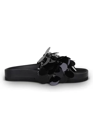 Paco rabanne Sandali sliders con paillettes