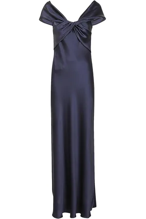 Alberta Ferretti Abito lungo in raso