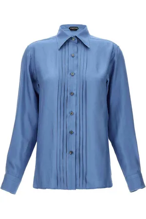 Tom Ford Camicia plastron pieghettata