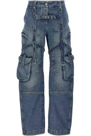 OFF-WHITE Carico sopra i jeans