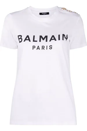 Balmain T-shirt in cotone con logo