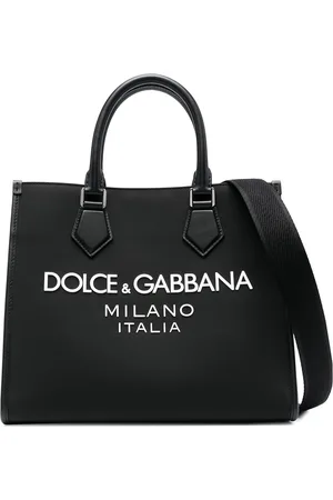 Dolce & Gabbana Borsa in pelle con logo frontale