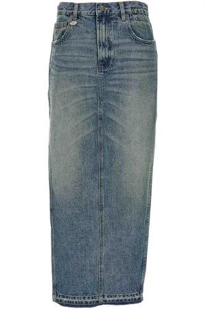 R13 Gonna midi in denim