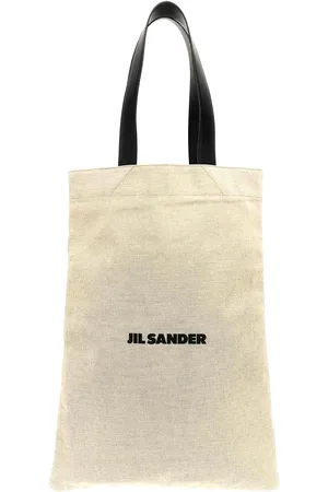 Jil Sander Borsa per la spesa grande piatta