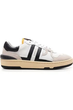 Lanvin Sneakers Clay bianche e nere