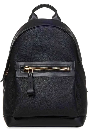 Tom Ford Zaino in pelle nera con zip oversize
