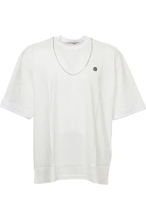 AMBUSH T-shirt Chain Collar bianca