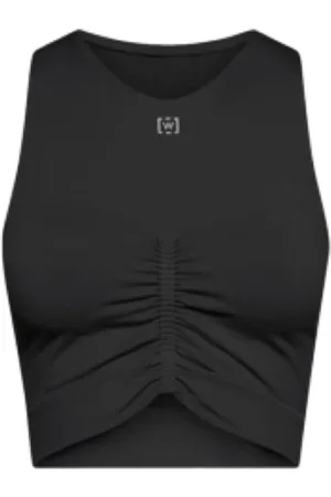 Wolford Top performante con dettagli increspati