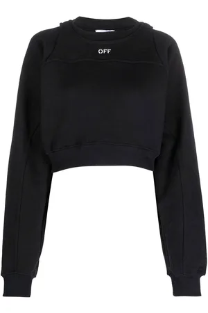 OFF-WHITE Felpa corta con stampa logo