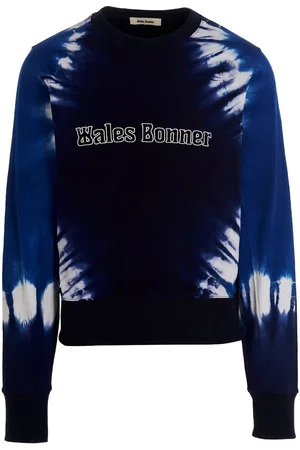WALES BONNER Felpa tie dye con ricamo logo