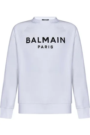 Balmain Felpa Girocollo Bianca