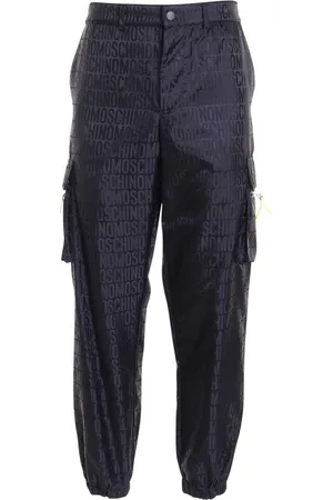 Moschino Pantaloni larghi con bottoni con zip