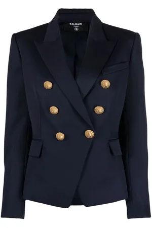 Balmain Blazer doppiopetto in lana