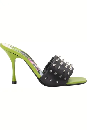 John Richmond Sandali con borchie con stampa floreale