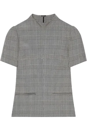 Courrèges T-shirt con motivo Principe di Galles