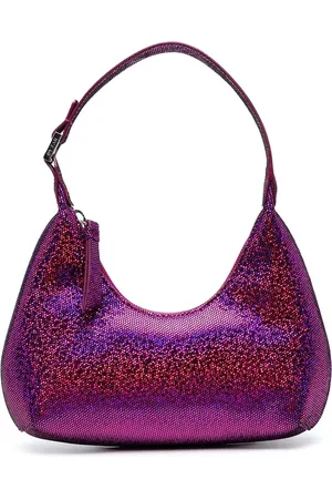 By Far Borsa a tracolla con dettagli glitterati