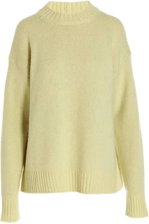 Jil Sander Maglione in misto cachemire con colletto