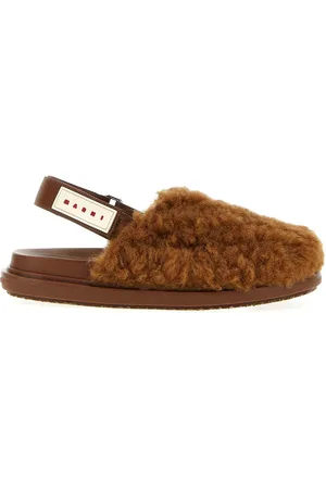 Marni Sabot in shearling