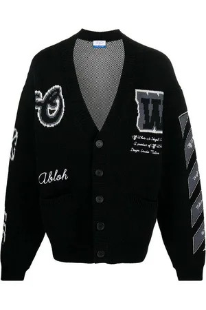 OFF-WHITE Cardigan lavorato a maglia con intarsio