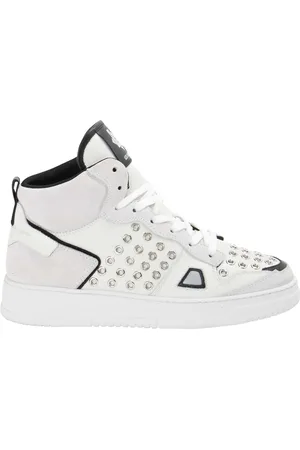 Les Hommes Sneakers allacciate con borchie sul retro