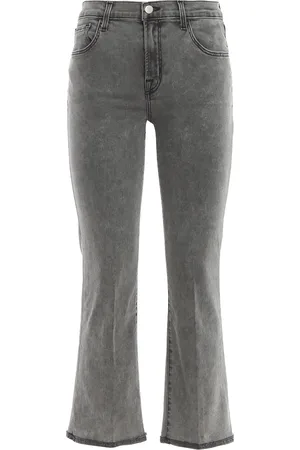 J Brand Jeans Selena crop a vita alta