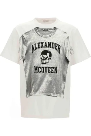 Alexander McQueen T-shirt con stampa logo