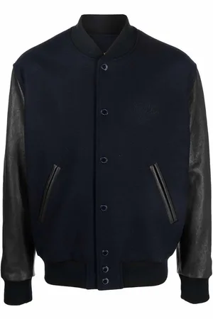 Golden Goose Bomber con maniche in pelle
