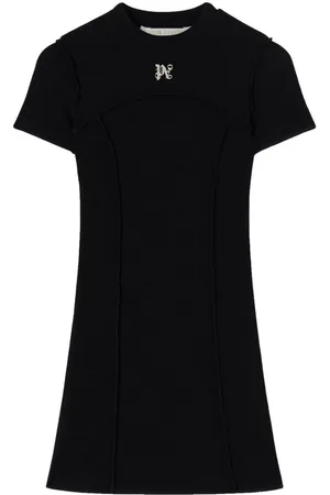 Palm Angels Vestito con logo ricamato