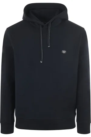 Emporio Armani Felpa con cappuccio in cotone con logo