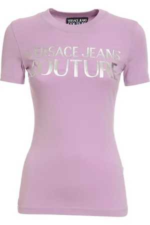 VERSACE T-shirt con logo laminato
