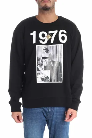 FAUSTO PUGLISI Felpa nera stampa 1976