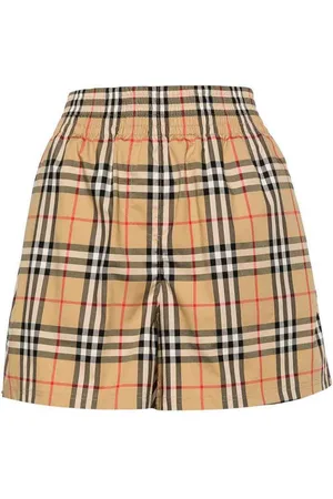 Burberry Shorts con motivo check vintage
