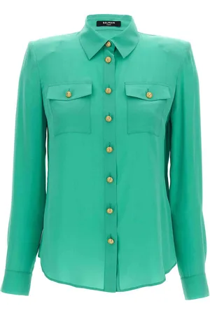 Balmain Camicia con bottoni con logo