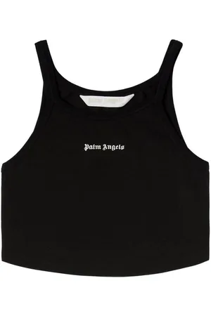 Palm Angels Canotta corta con stampa logo