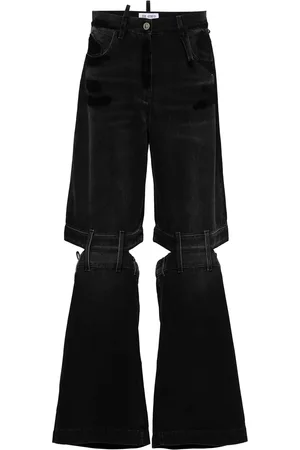 The Attico Jeans lunghi a vita alta a gamba larga