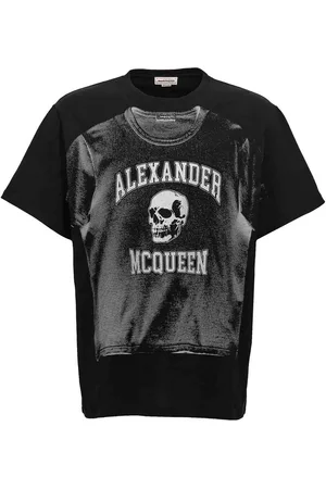 Alexander McQueen T-shirt con stampa logo