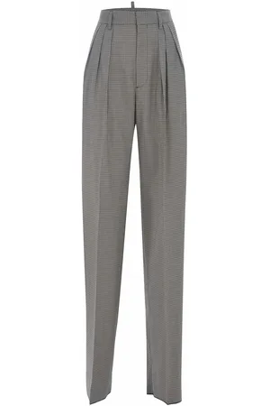 Dsquared2 Pantaloni in misto lana pied de poule