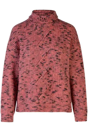 Moschino Maglione dolcevita in misto lana rosa