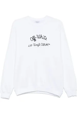 OFF-WHITE Felpa con ricamo logo digitato