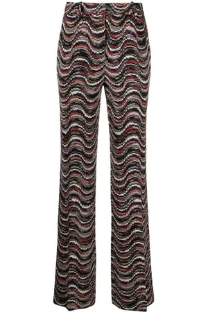 Missoni Pantaloni a vita alta con motivo onde