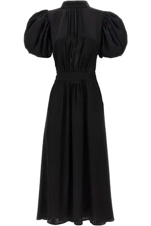 ROTATE Vestito midi con maniche a sbuffo