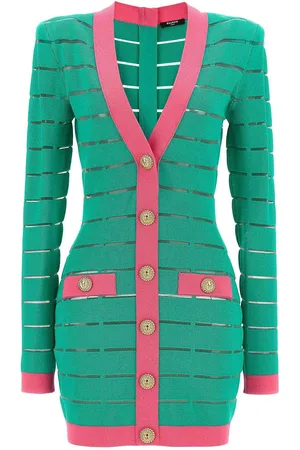 Balmain Vestito in maglia bicolore