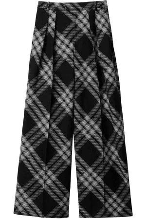 Burberry Pantaloni in lana check vintage