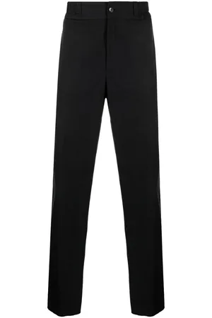 Lanvin Pantaloni neri a gamba dritta a vita alta
