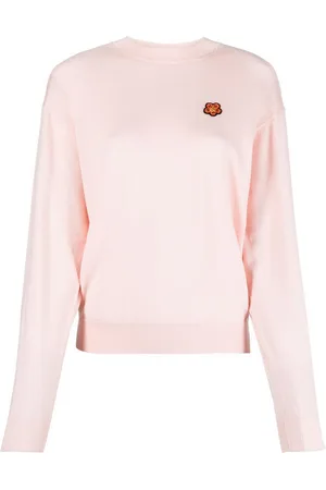 Kenzo Maglione in lana con stemma floreale Boke