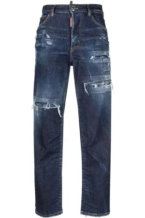 Dsquared2 Jeans a vita alta effetto used